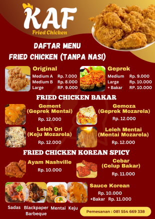 KAF FRIED CHICKEN KDP